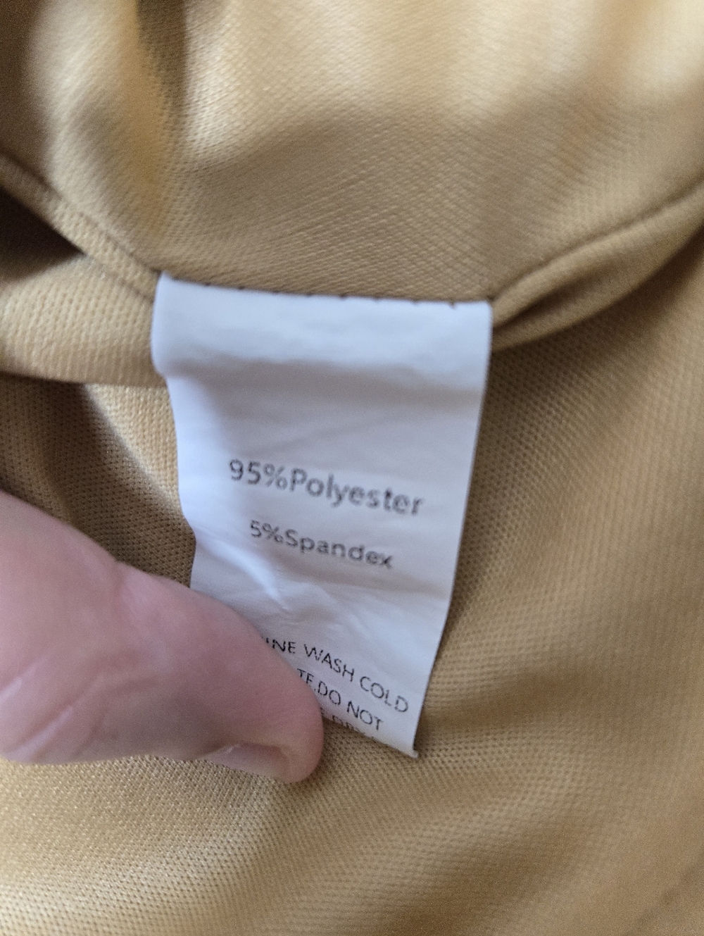 Gold Beige Sequin Blouse 3X - Picture 5 of 5